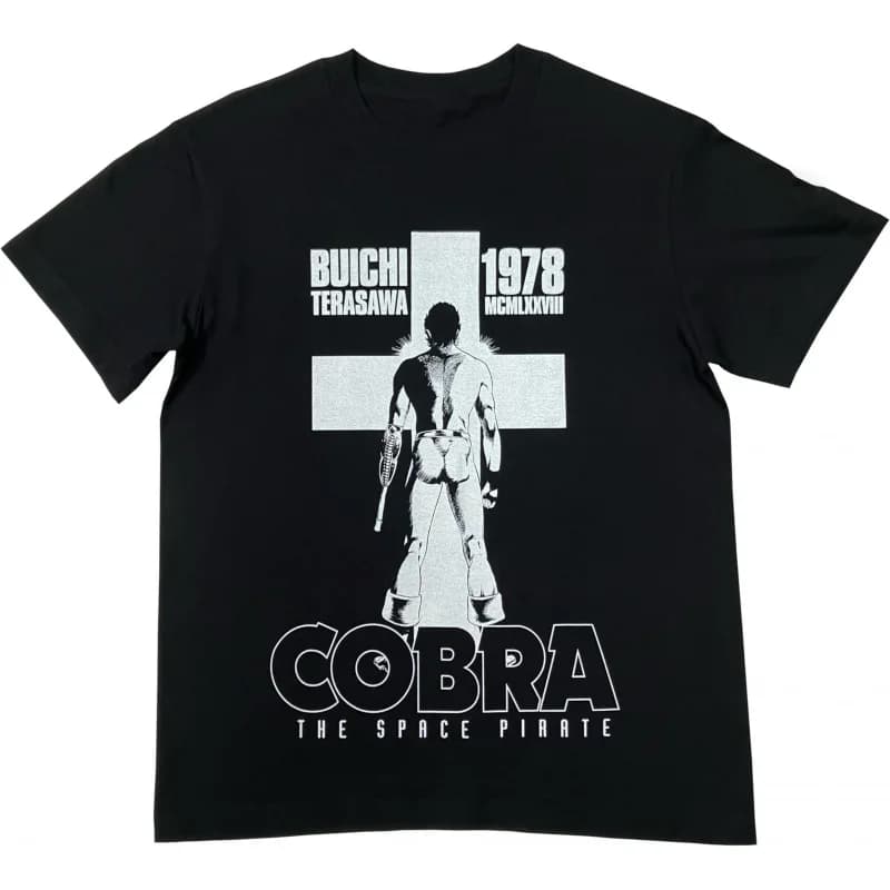 0405 The Space Adventure Cobra gift t shirt The Space Pirate Psychogun Kobura Anime Graphic tee Y2K clothes All size Tops S-6XL