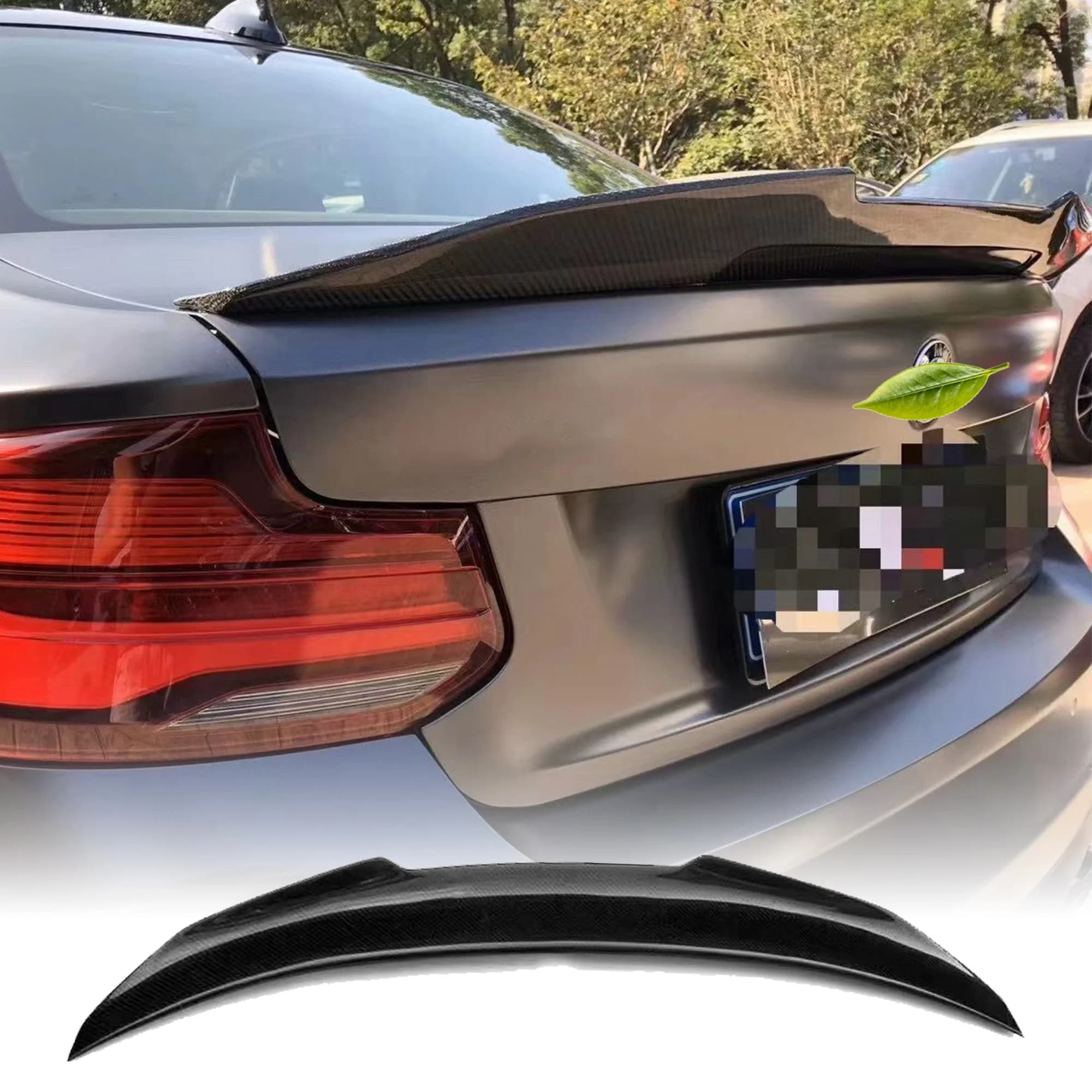 Suitable for  BMW 2 Series F22 M2 F87 PSM Style Carbon fiber Rear Spoiler Trunk wing 2014-2019 FRP carbonSpoiler