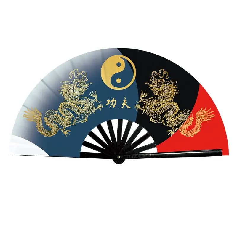 New Tai Chi Kung Fu Sound Fan Plastic Bone Dance Performance Prop Fans Traditional Chinese Kung Fu Martial Arts Fintness Fans