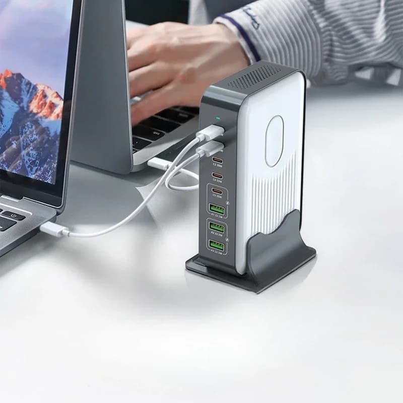 Charger Multi-port charger, fast charging PD100W multi-function desktop charger head