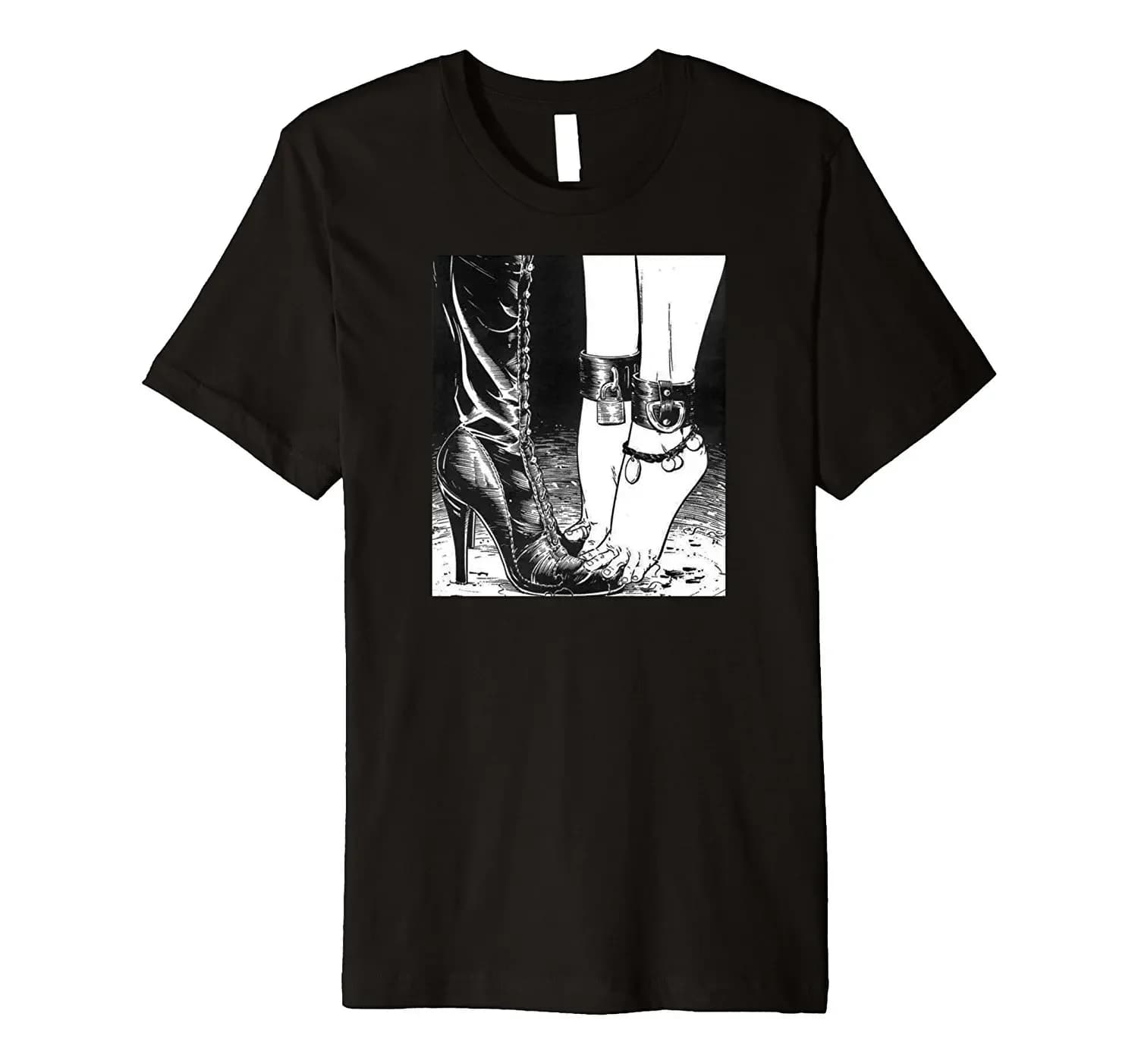 Hot Sale Creativce Design Heels Feet Bondage Kink T-Shirt 100% Cotton O-Neck Short Sleeve Summer Casual Mens T-shirt Streetwear