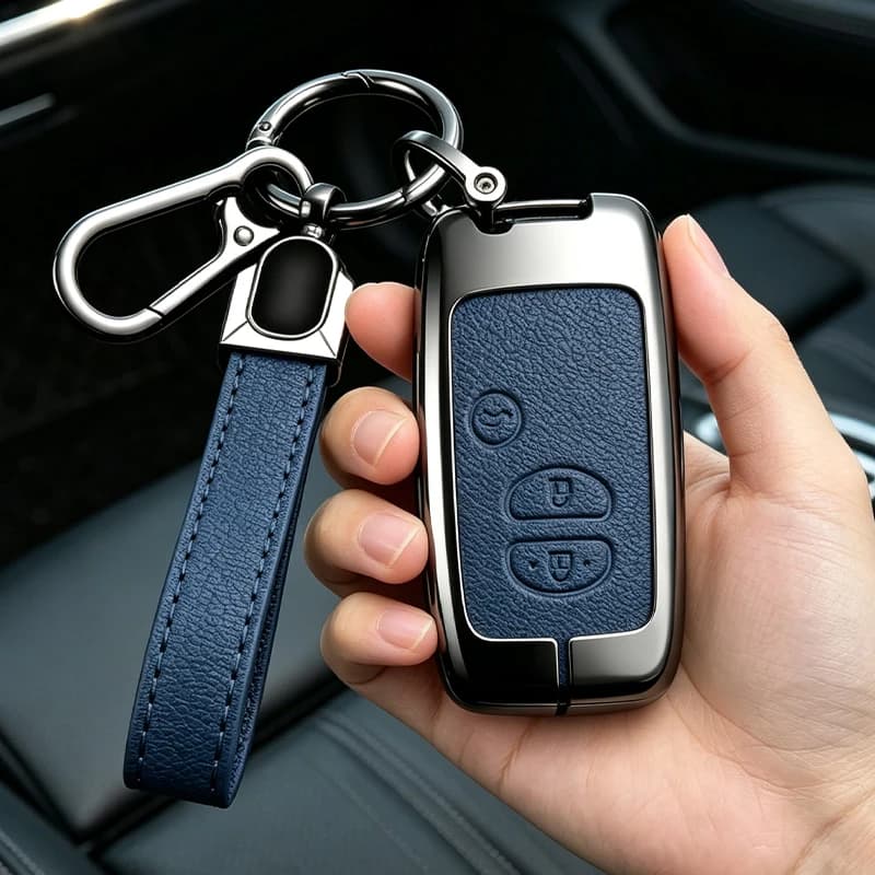 Metal Car Key Case Cover For Toyota Camry Crown Majesta Highlander Land Cruiser Prado Kluger Mark X Subaru Foreste XV Shell