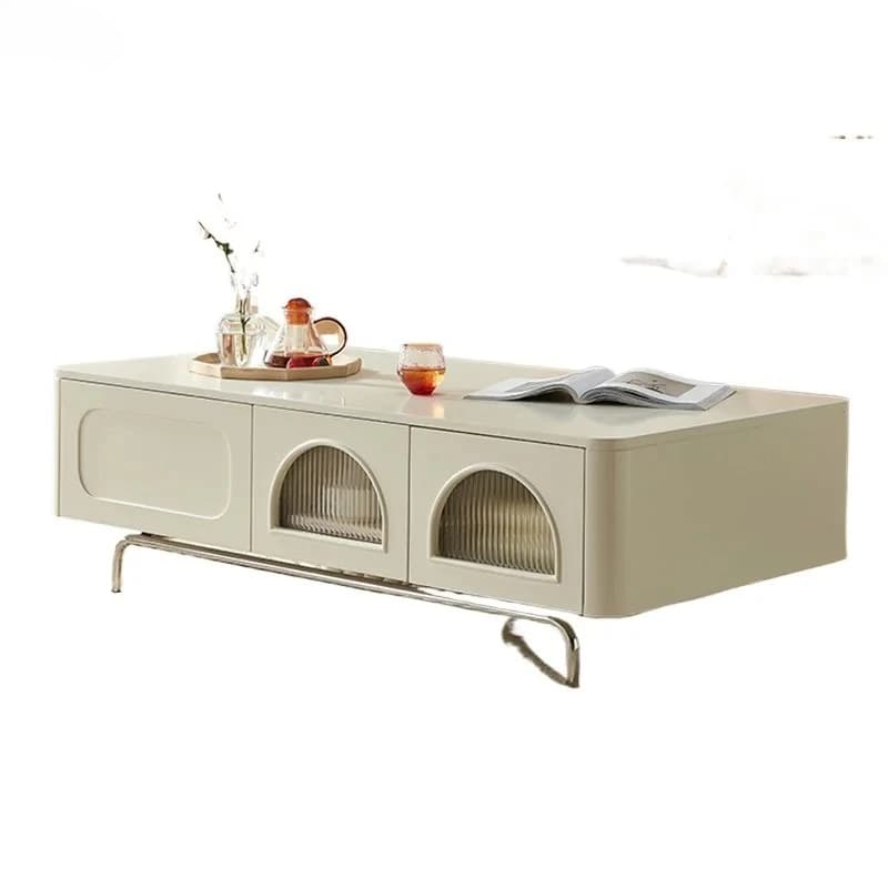 coffee table modern simple small apartment household living room solid wood square tea table