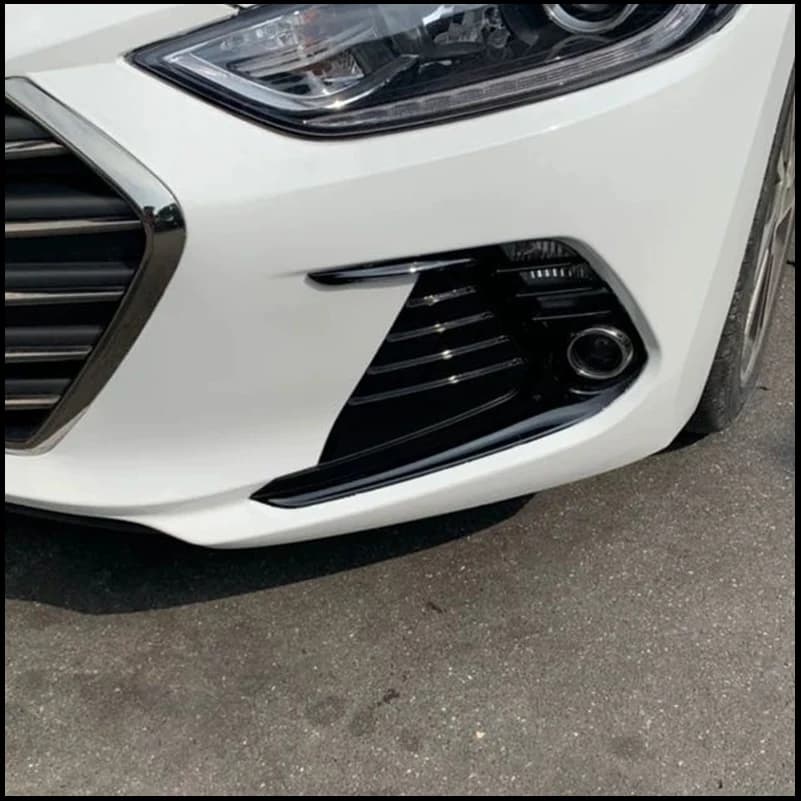 For Hyundai Elantra Avante 2016 2017 Front Fog Light Lamp Vent Cover Sticker Trim Decoration Auto Patrs Accessories
