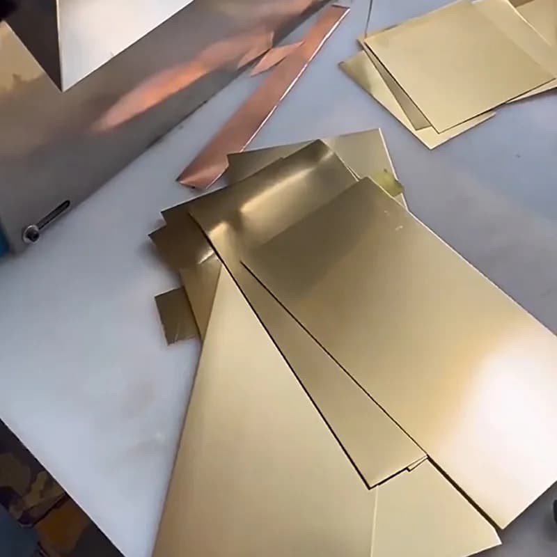 H62 Brass Plate Brass Shim Thin Brass Sheet Handmade DIY 10mm-300m Small Size Thickness Laser Cutting For Industrial DIY Model
