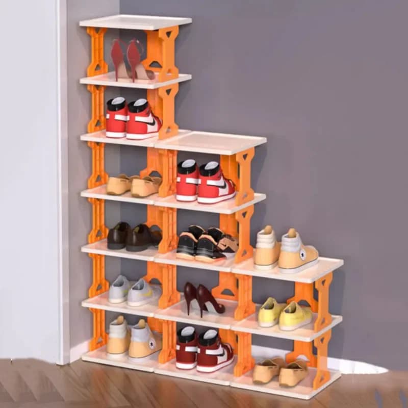 Designer Storage Shoe Cabinet Assembled Folding Minimalist Dorm Living Room Shoes Cabinet Space Saving Zapateros Furniture