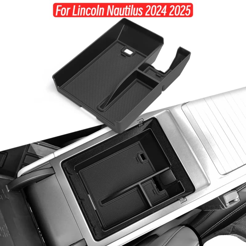Center Console Armrest Storage Box for Lincoln Nautilus 2024 2025 Car Central Tray Organizer Accessories Tidying