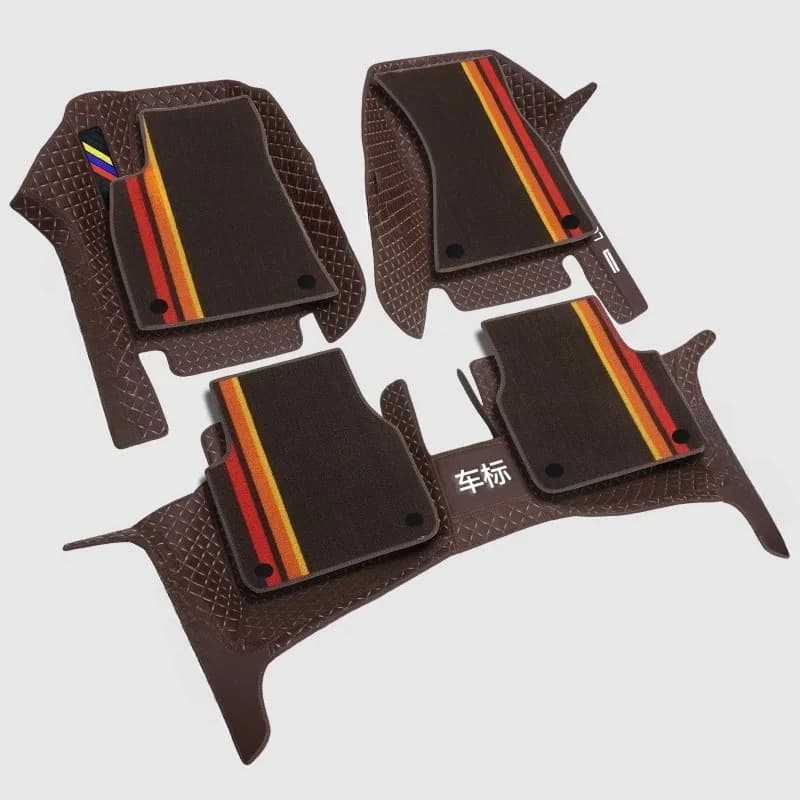 Double-layer full set of easy-to-clean and comfortable car mats, suitable for any model