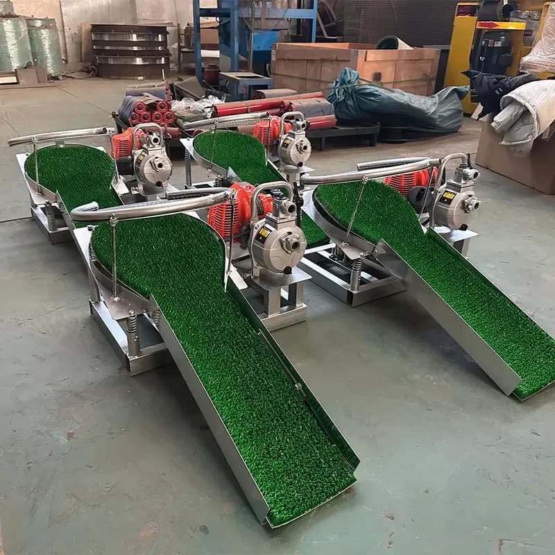 Portable Automatic Mini Engine Gold Panning & Washing Machine Spiral Separator Pump Motor for River Sand Gold Mining