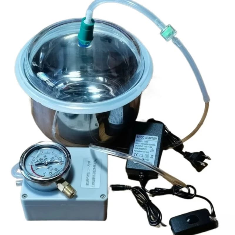 3L Stainless Steel Chamber For Resin, Silicone, AB Glue Complete household use DIY Electric Vacuum Defoaming Machine