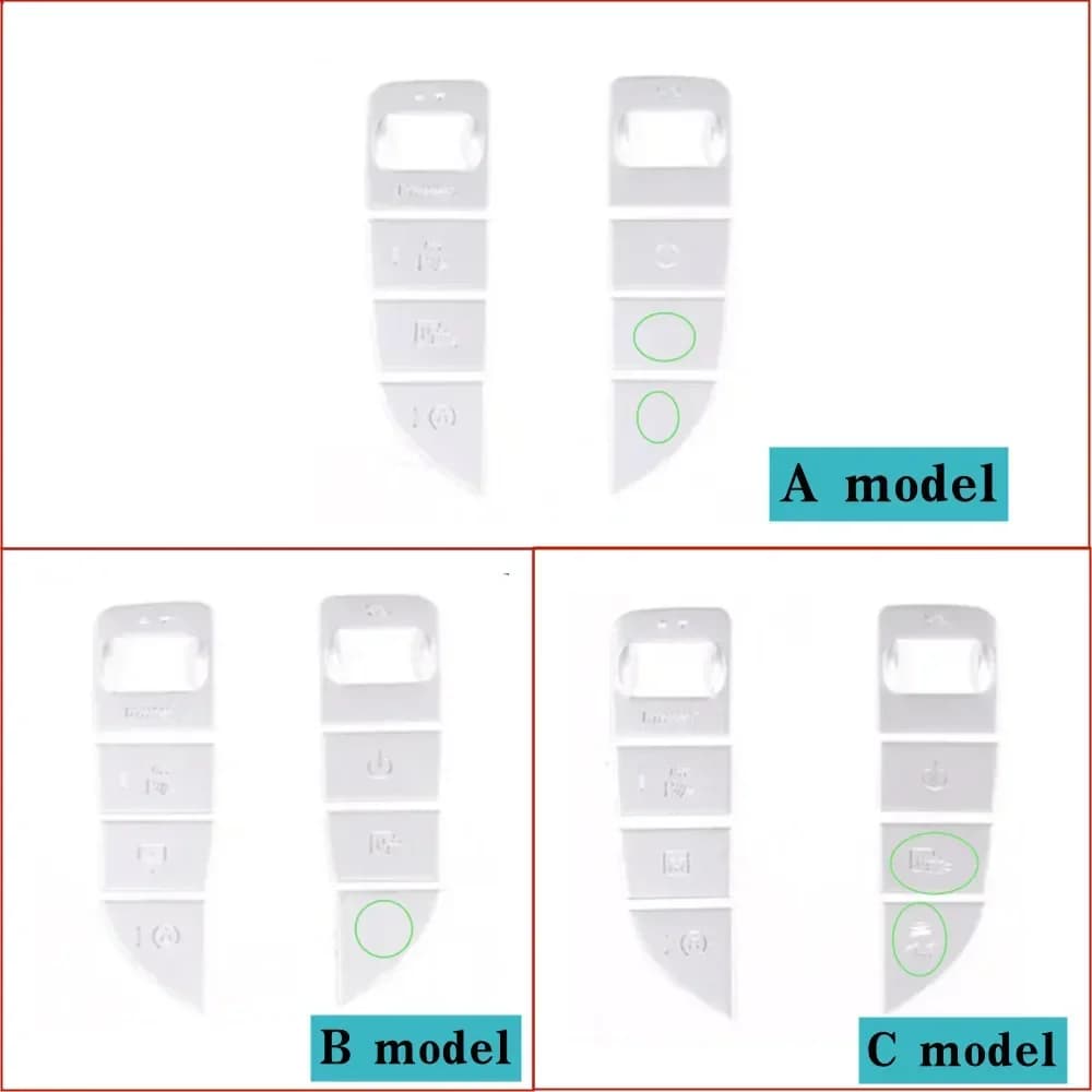 For Mercedes Benz C E V Class GLC 2015-21 Center Console Gear Shift Multimedia Mouse Switch Buttons Covers Stickers Accessories