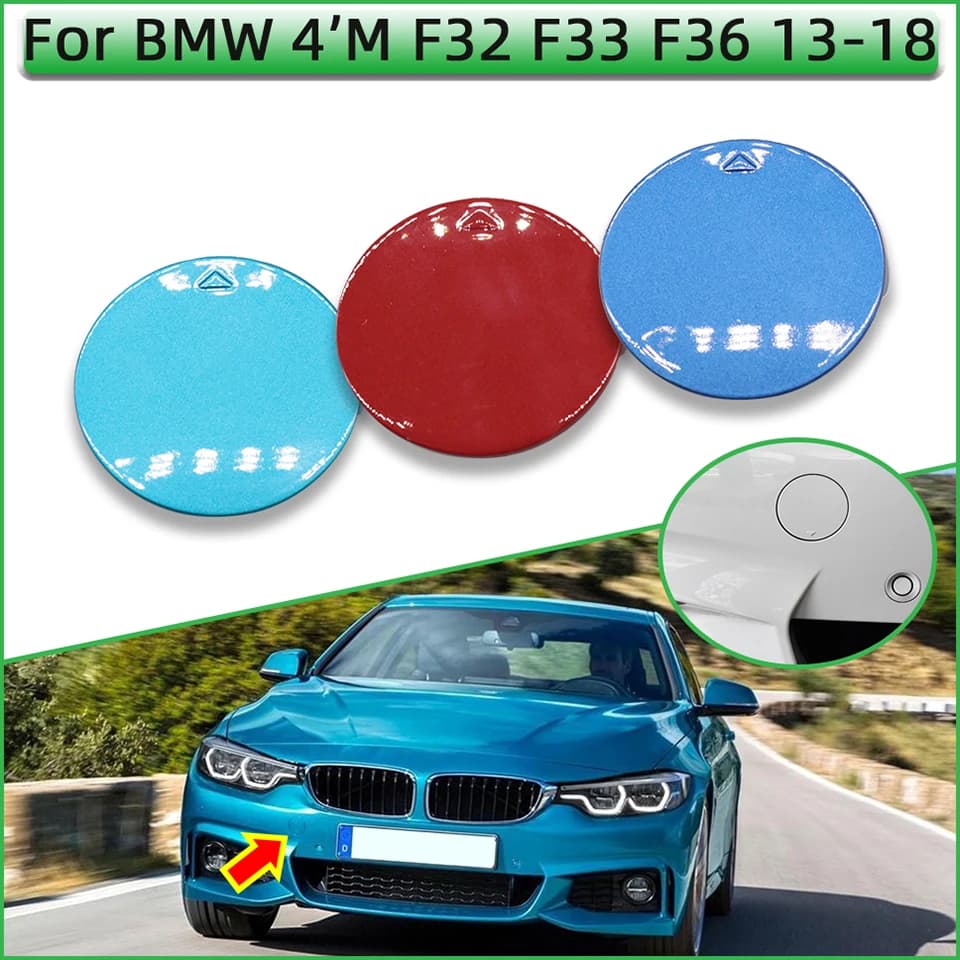 Trailer Cover Decoration Cap Front Bumper Towing Eye Hook Shell For BMW 4 M-Sport F32 F33 F36 2013-2018 High Quality Painted