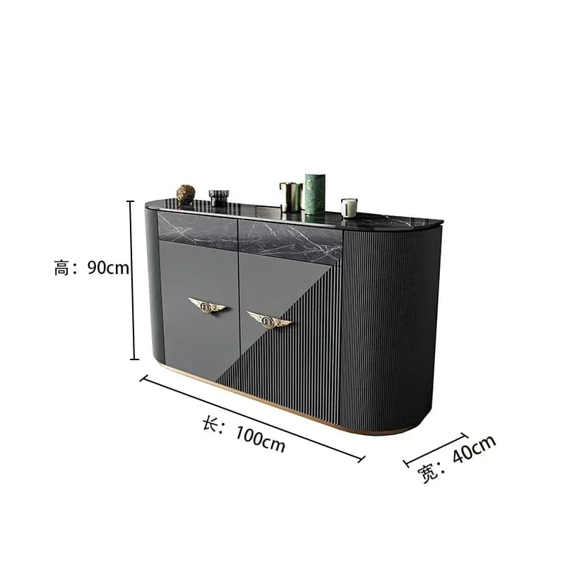 Modern living room storage large capacity floor decorative cabinet