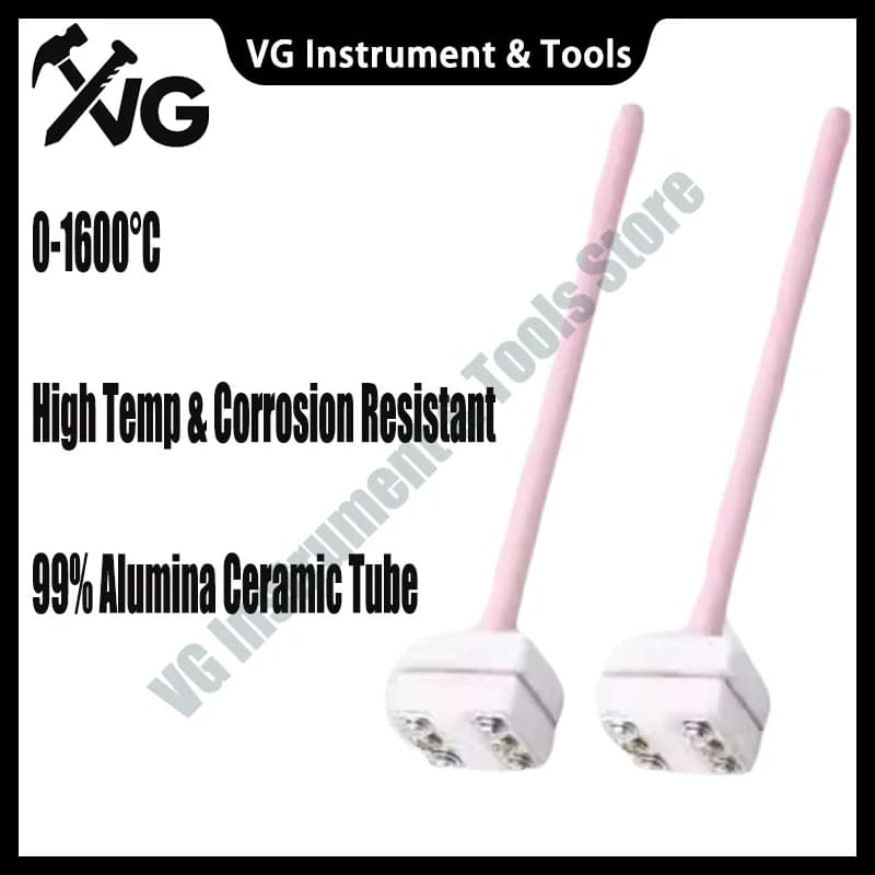 S Type Thermocouple Sensor Platinum Rhodium WRP-100 High Temperature Probe for Laboratory Muffle Furnace Industrial Equipment