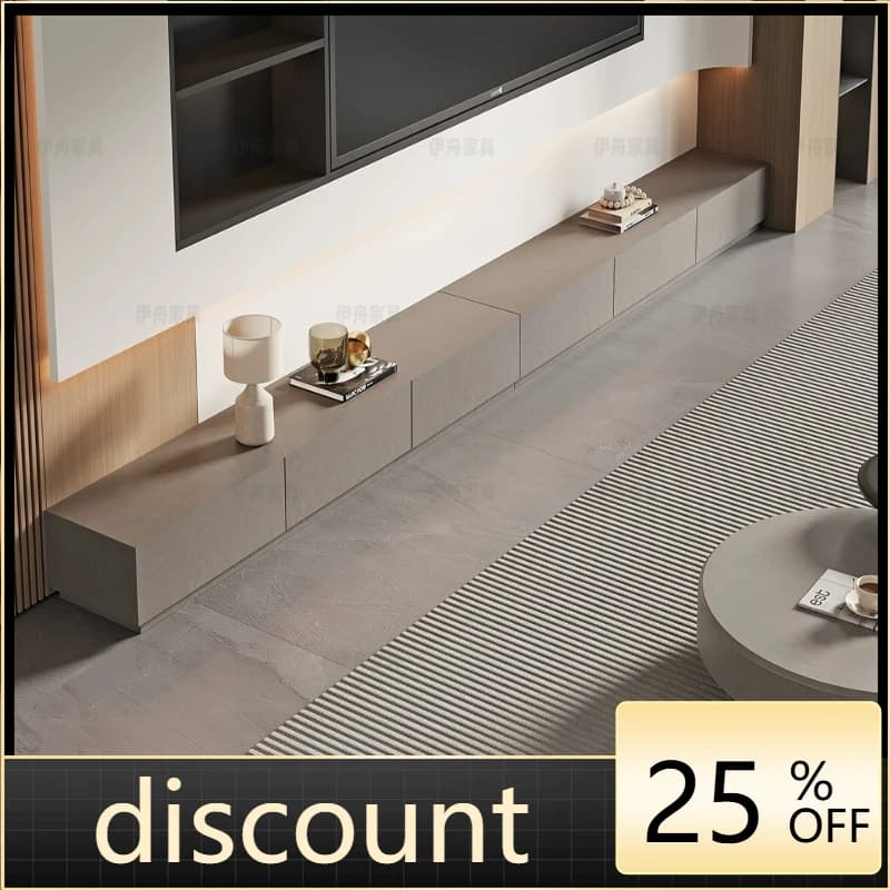 LH modern rock panel TV cabinet floor-to-ceiling living room household floor cabinet