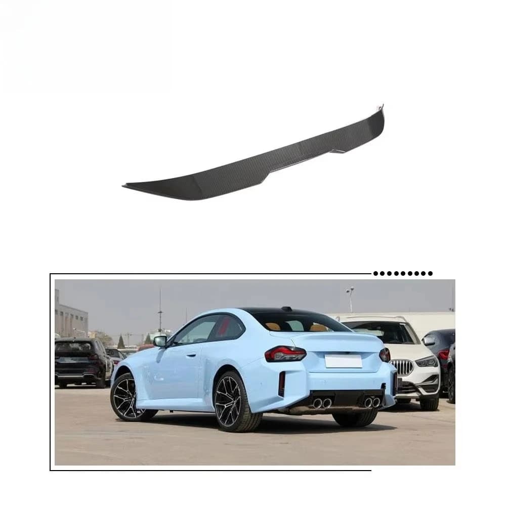 Real Carbon Fiber Rear Spoiler  Wring for B-MW G87 M2 2023