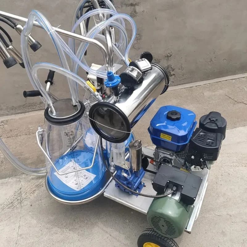 Fully Automatic Engine Motor Milking Hine Cows Goats Camels With High Efficiency Easy Operation