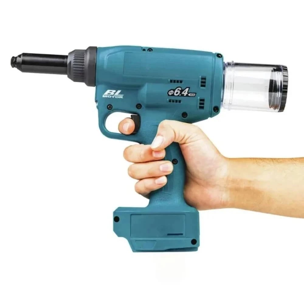 64mm Stroke Industrial Cordless Electric Tool For Makita 18V Battery-Powered Brushless Rivet Gun - 20KN High Pull Force