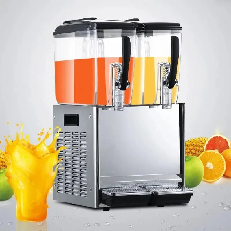2 Tank 12*2L Automatic juice dispensers commercial cold juice drinking machine fruit beverage dispenser machine