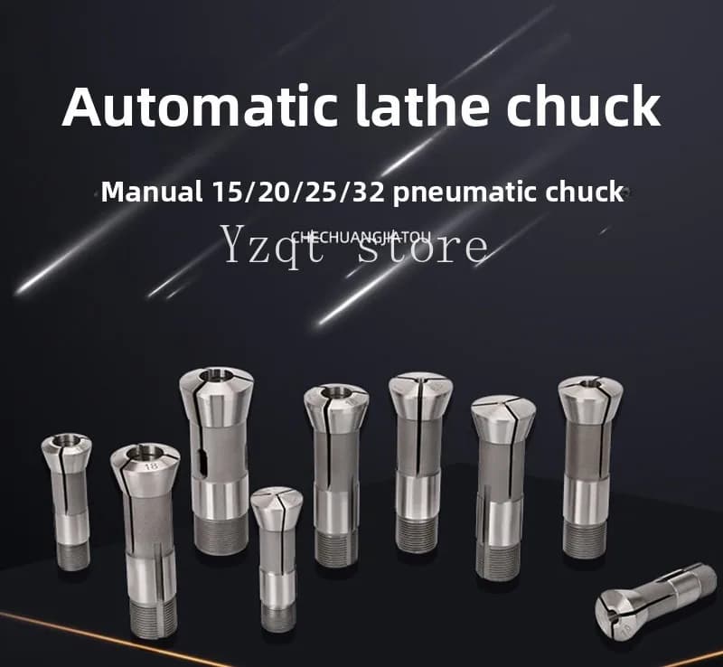 Lathe chuck 15 20 25 32 Manual pneumatic chuck seat Instrument Automatic table chuck lock nozzle collet