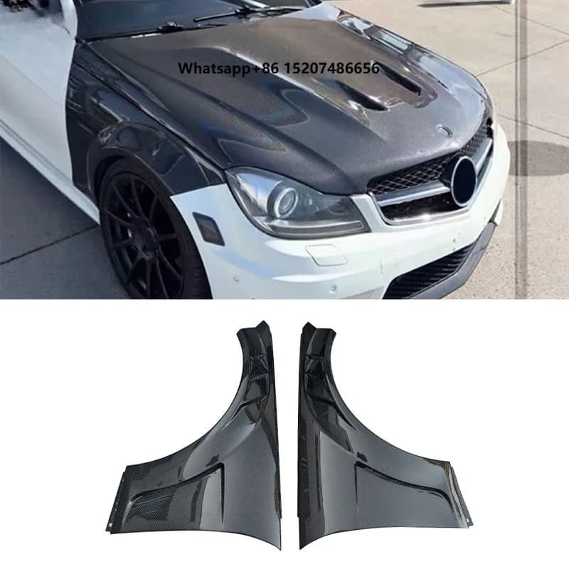 Car Fenders C-Class W204 C63 2012 Carbon Fiber Side Fenders Side Fenders Car Parts
