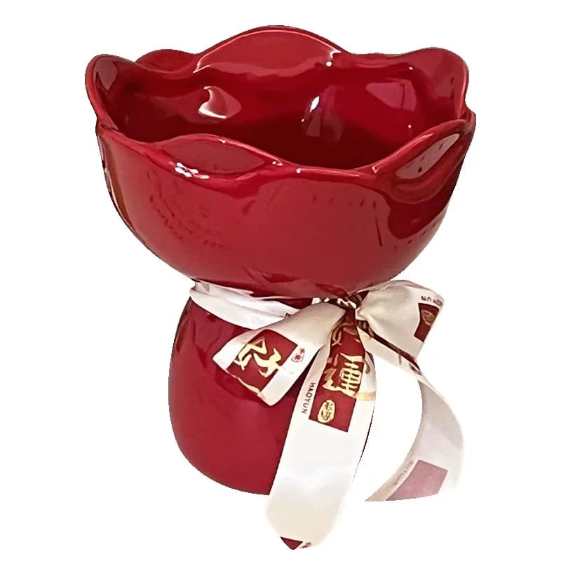 Vase medieval high-end sense, ceramic vase, decorative ornament small vase, flower arrangement, gift
