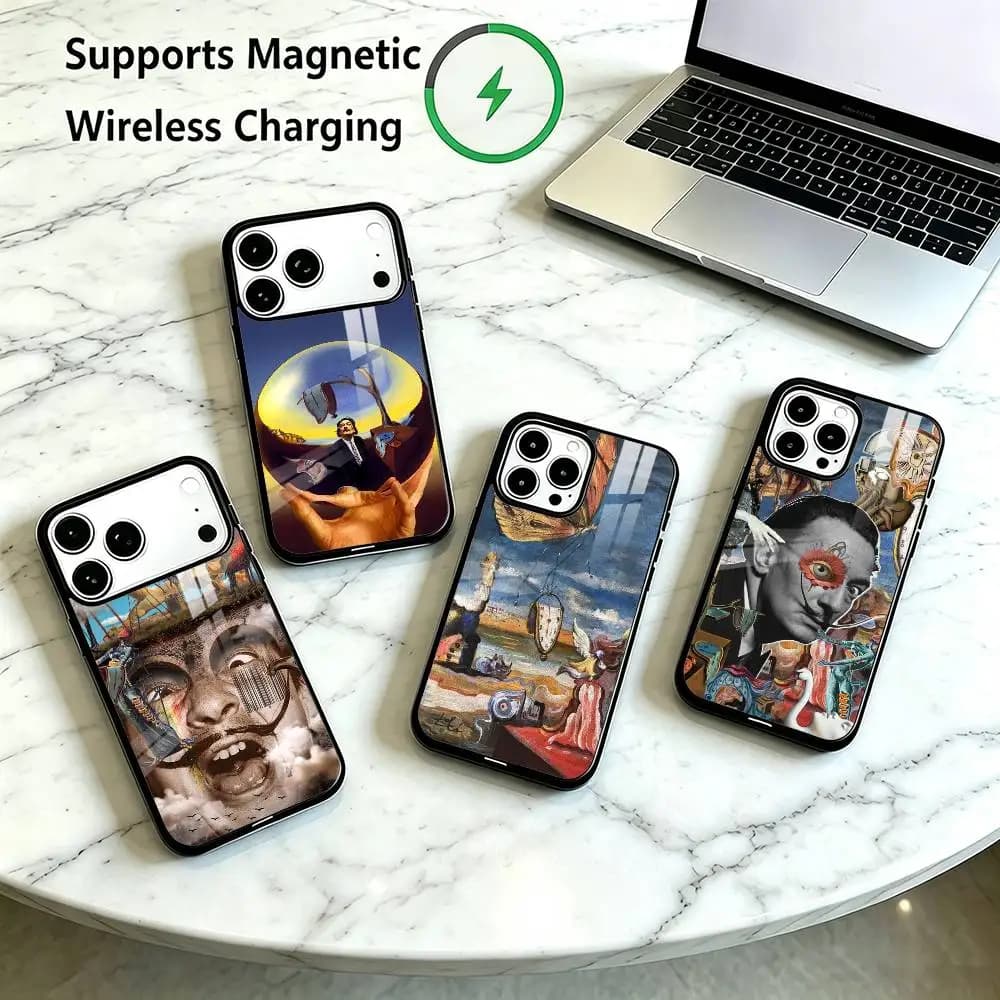 Salvador-R D-Dali Artist  Phone Case For iPhone18 17,16,15,14,13,12,11 Plus,Pro Compatible with magnetic wireless charging Gift