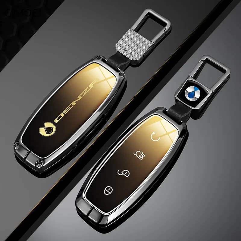 Premium Zinc Alloy Key Cover Case for DENZA D9/N7/N8 (DM-i/EV) - Protective Key Fob Shell Keybag Keychain