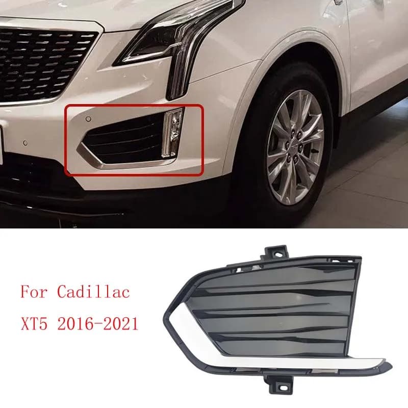 Front Bumper Fog Light Bezel Fog Lamp Cover Decor Trim Chrome Bright Strip For Cadillac XT5 2016-2021 Auto Replacement Parts