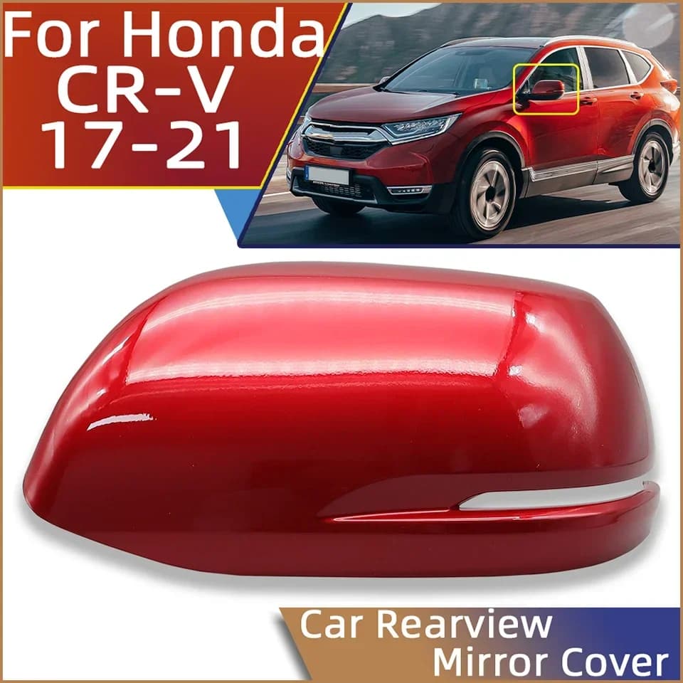 Car Door Rearview Mirror Cover Shell Cap For Honda CRV CR-V 2017 2018 2019 2020 2021 External Side Mirror Lid Housing Painted