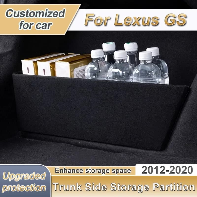 For Lexus GS L10 2012~2020 Car Trunk Storage Partition Multifunction Storage Box Thicken Trunk Partition Auto Part
