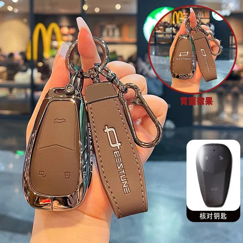 Zinc Alloy Car Key Case Cover Shell Protector Fob Holder for FAW Yueyi 08 2026 Accessories Keybag Keychain