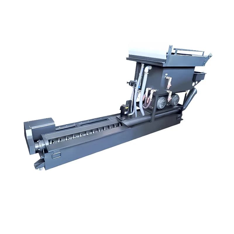 Non-coiled waste spiral rod debris suction and chip removal machine