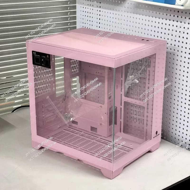 Pink seaview room computer chassis MATX motherboard 240 water cooling secondary customisation