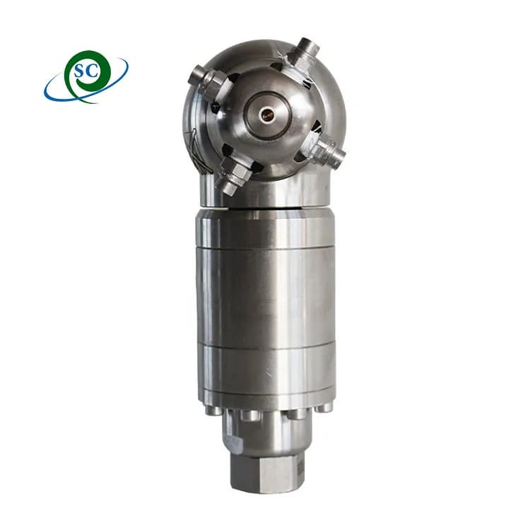 Industry 3D Rotating tank Cleaning Tool High Pressure 360 Degree Rotary tank Washing Nozzle