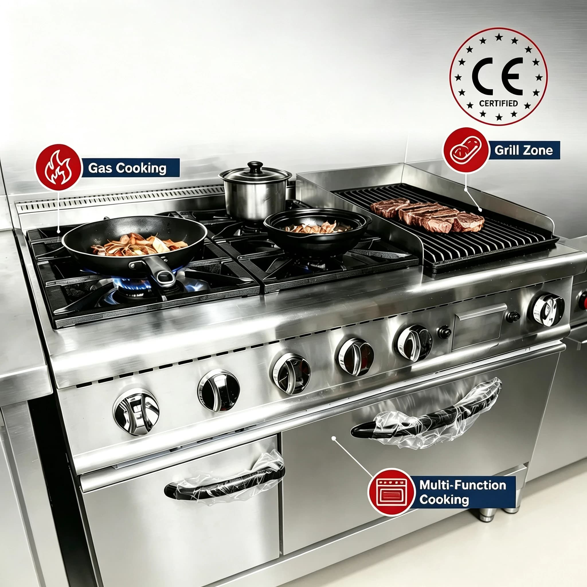 Cheap Price 4 Burner  Gas Range Gas Stov