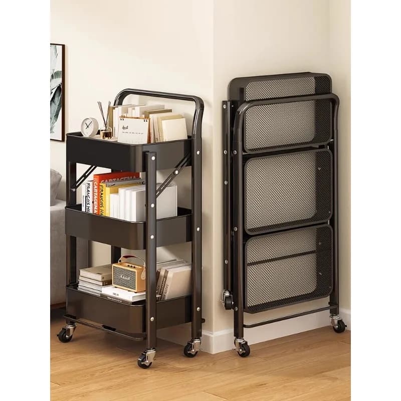 Multi-layer Rolling Storage Cart Mobile Organizer Shelf for Kitchen Bathroom Bedroom Toy Snack Book Storage