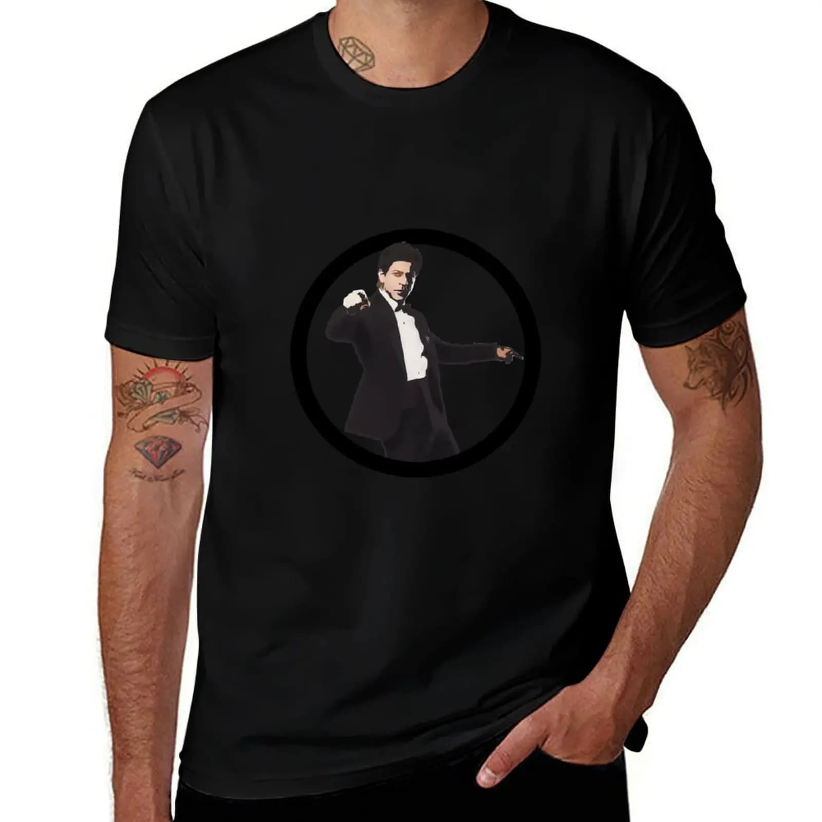 Shahrukh Khan Art T-Shirt Outdoor Working T-Shirt