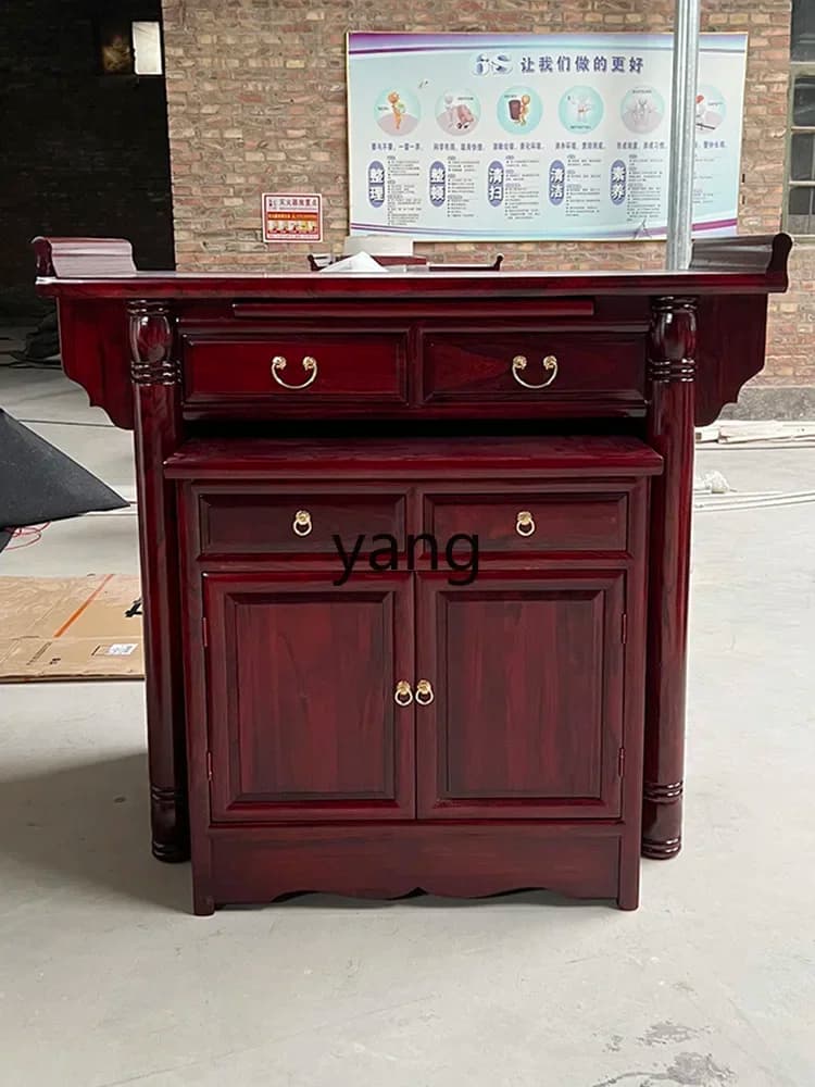 CX Niche Buddha Cabinet Buddha Table Altar Incense Burner Table Household New Chinese Cabinet Altar Enshrine God of Wealth