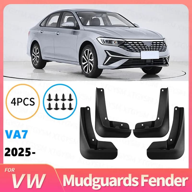 For VW Volkswagen Jetta VA7 2025 Mudguards Fenders Black ABS Automotive Tire Accessories Car Exterior Decor Protective Parts