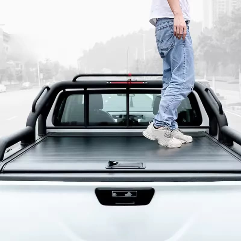 Auto Parts Reinforced Off-Road Ready Roll-Up Rigid Tonneau Cover For G7 Mars