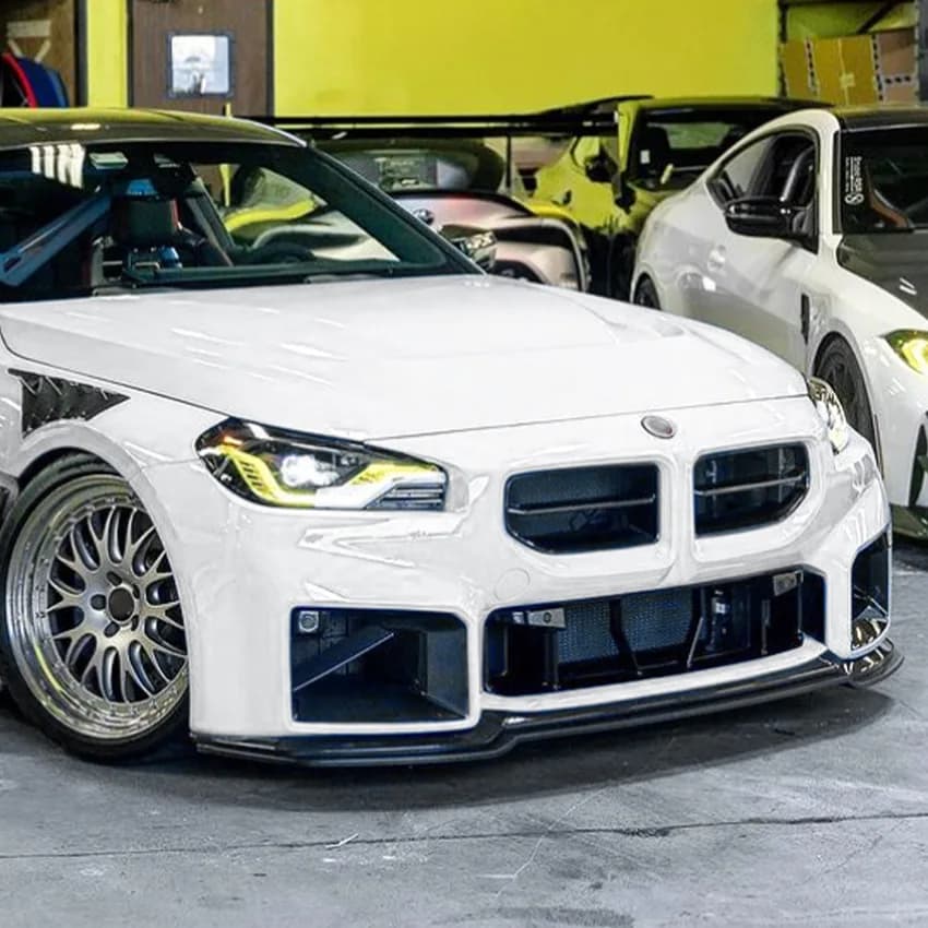 For BMW 2 Series M2 G87 2023 2024 2025 Front Lip Spoiler Front Diffuser Protector Front Shovel Accessories Decoration Body Kit