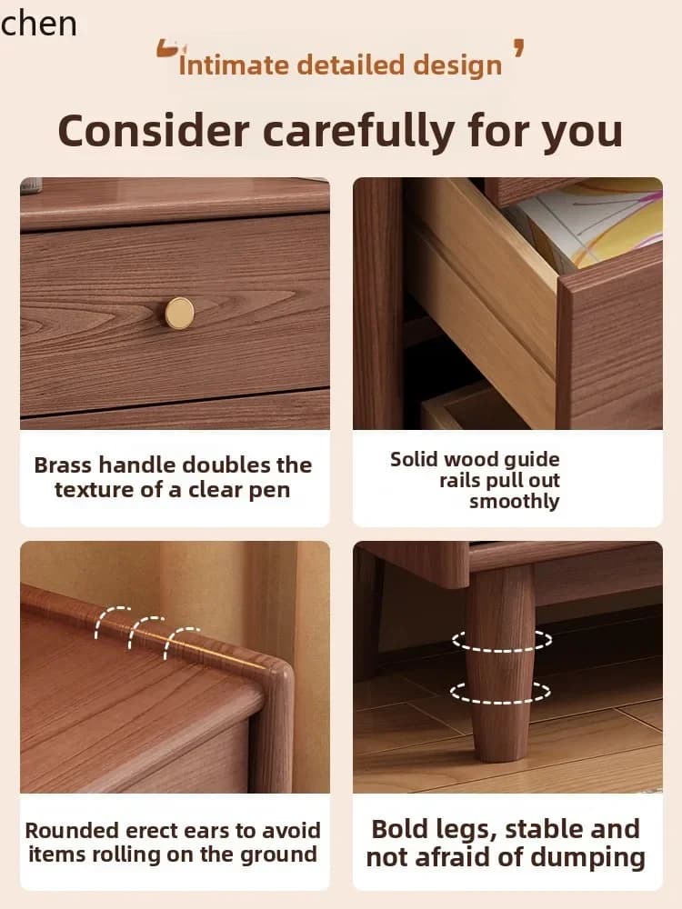 TQH-c13  solid wood seven-chest cabinet, bedroom storage room simple storage cabinet, living room drawer, bedside cabinet