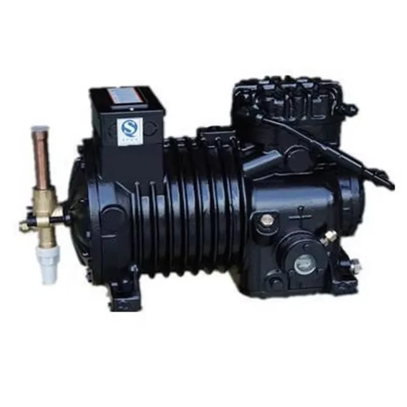 China Factory Direct Semi Hermetic Reciprocating Air Compressor Metal Construction Best Price Refrigeration Heat Exchange