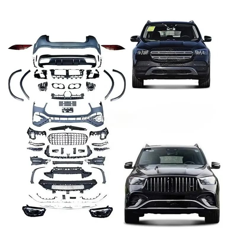 STLF 2025 W167 53 Sport Car Bumper for  GLE-Class W167 Upgrade to GLE 53 AMGs Car Body Kits LED Headlights Taillights