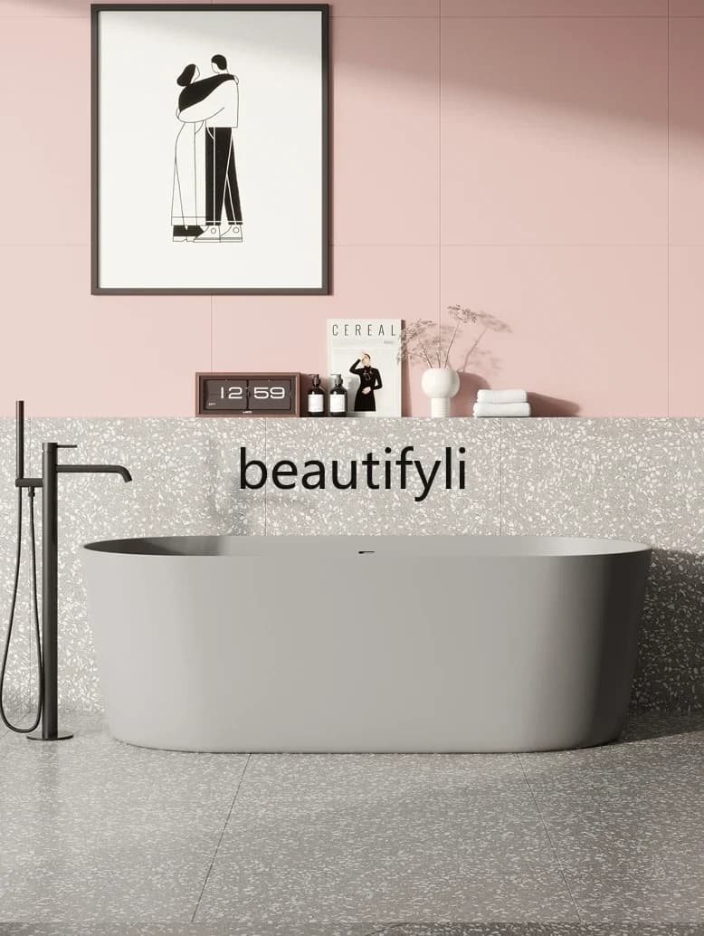 yj57 Matte green freestanding toilet large capacity double bath