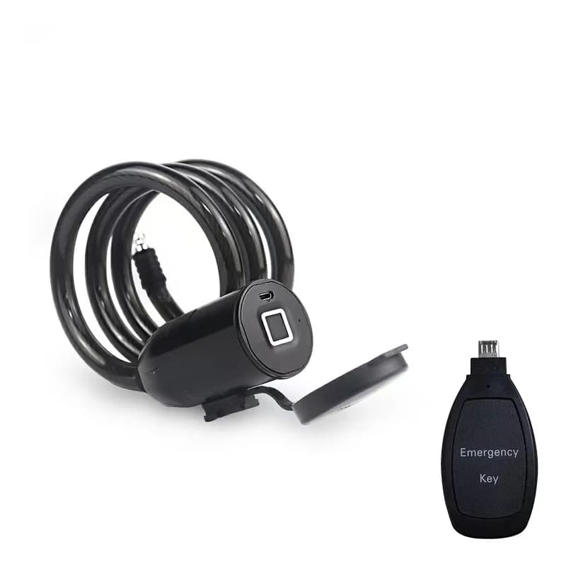 Intelligent Electronic Portable Waterproof Smart Cable Bike Lock Fingerprint Security Lock