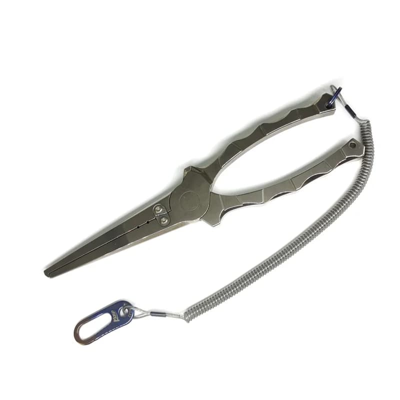 NEW OEM Titanium Alloy Fishing Pliers 220mm 157g Saltwater  Ring Oem Long Nose Fishing Pliers Scissor