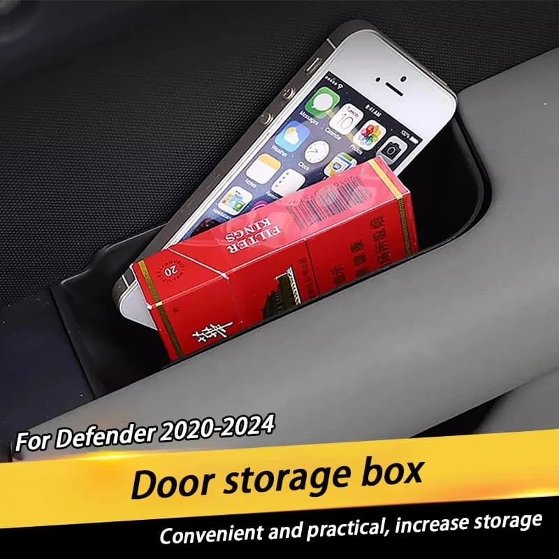 ABS Car Door Storage Interior Door Handle Storage Box For Land Rover Defender 90 110 2020 2021 2022 2023 2024 2025