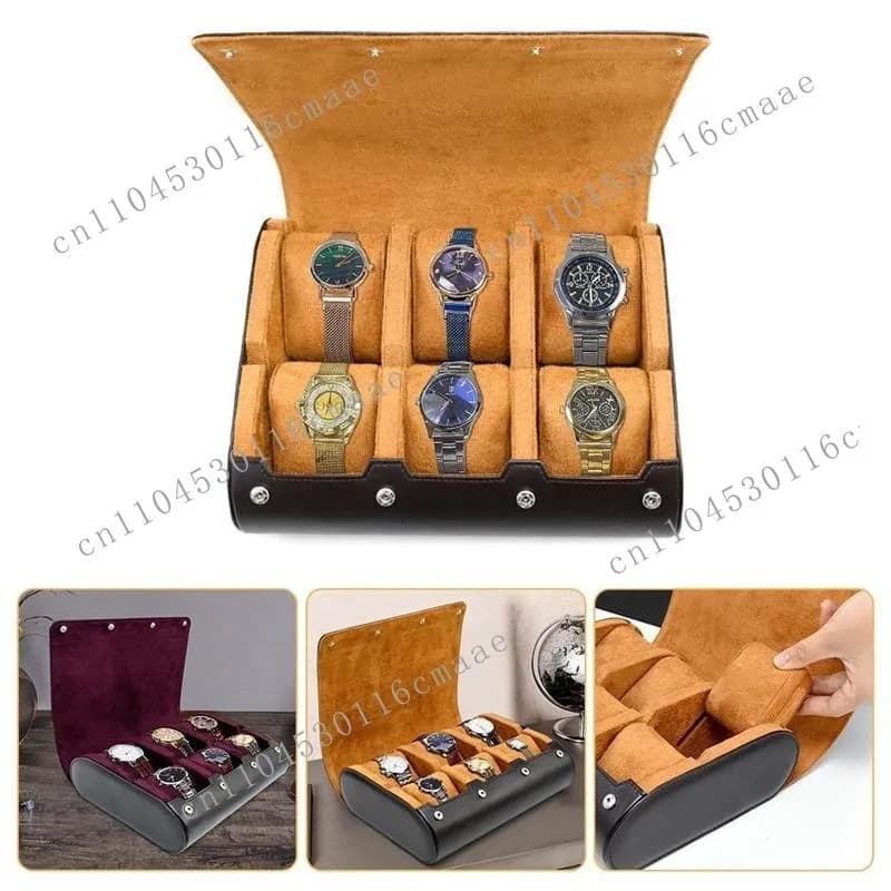 Large Capacity 6-digit Watch Box Dust-proof Collection Watch Storage Box Removable Packaging Box